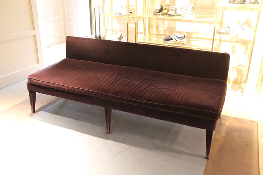 DIVANO velluto bordeaux 200x80x50