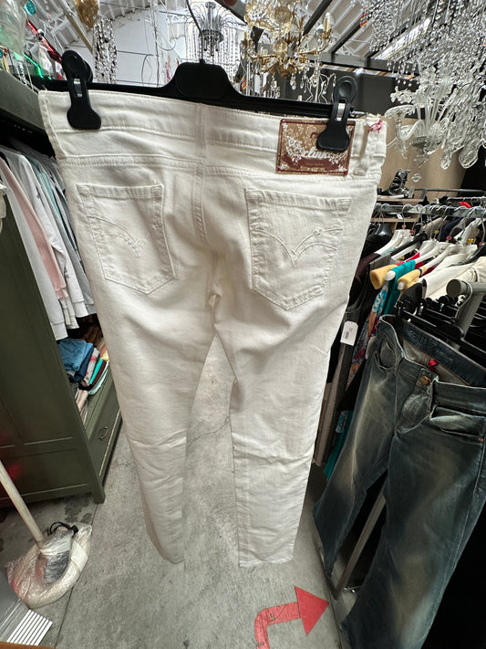 Pantaloni donna color panna