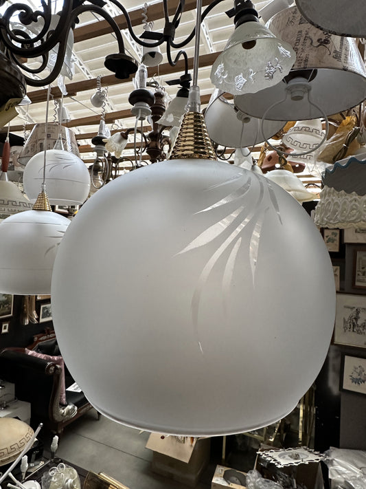 Lampada a sospensione tondo vetroraso