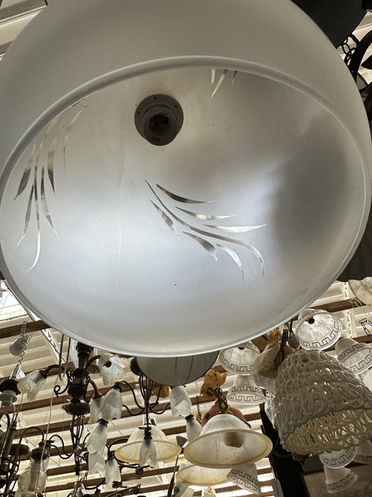 Lampada a sospensione tondo vetroraso