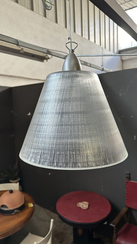 Lampada a sospensione con campana in vetro