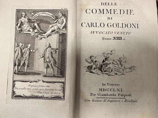 DELLE COMMEDIE DI CARLO GOLDONI AVVOCATO VENETO (Tomo XIII)