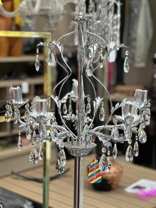 Crystal Chandelier Floor Lamp
