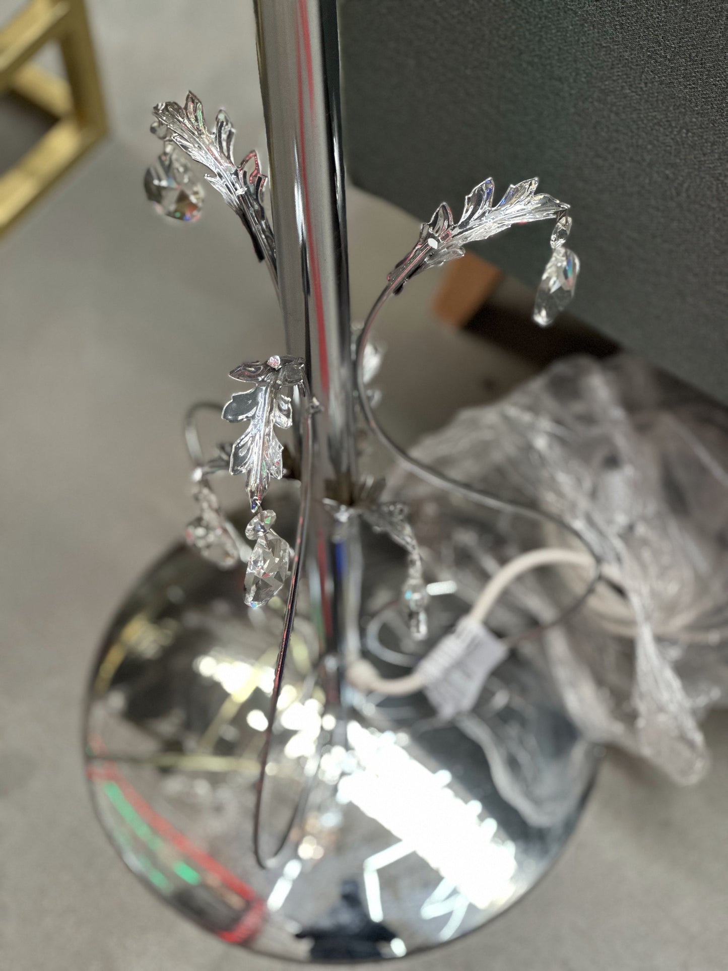 Crystal Chandelier Floor Lamp