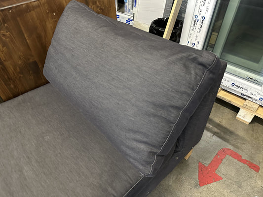 Rivestimento originale Ikea, sedia supplementare Longue - Ullevi grigio scuro (Usato)