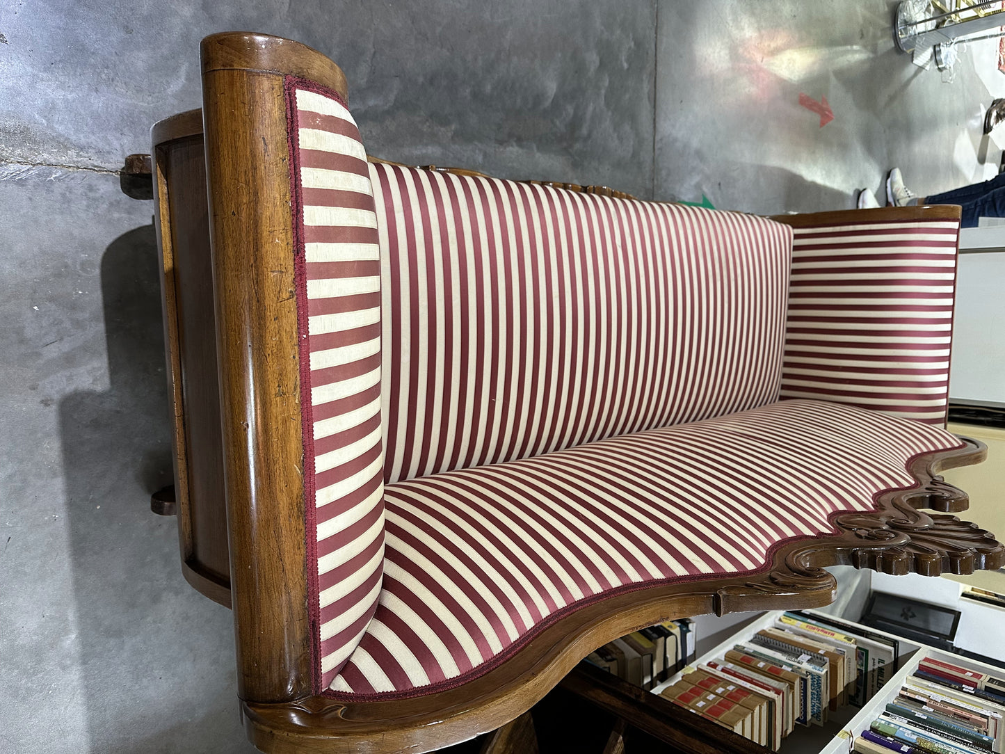 Divano a Barca Luigi Filippo - Italia Metà XIX Secolo