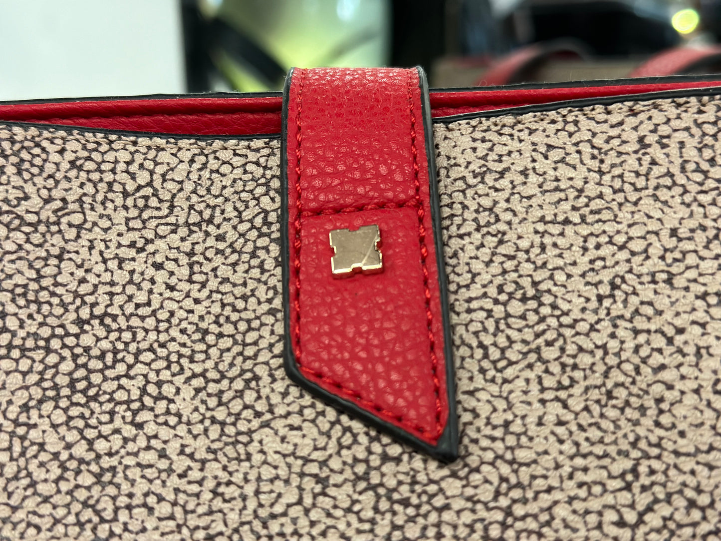 Borsa donna in similpelle shopping 2 manici a spalla a mano linea Tabitha bordo