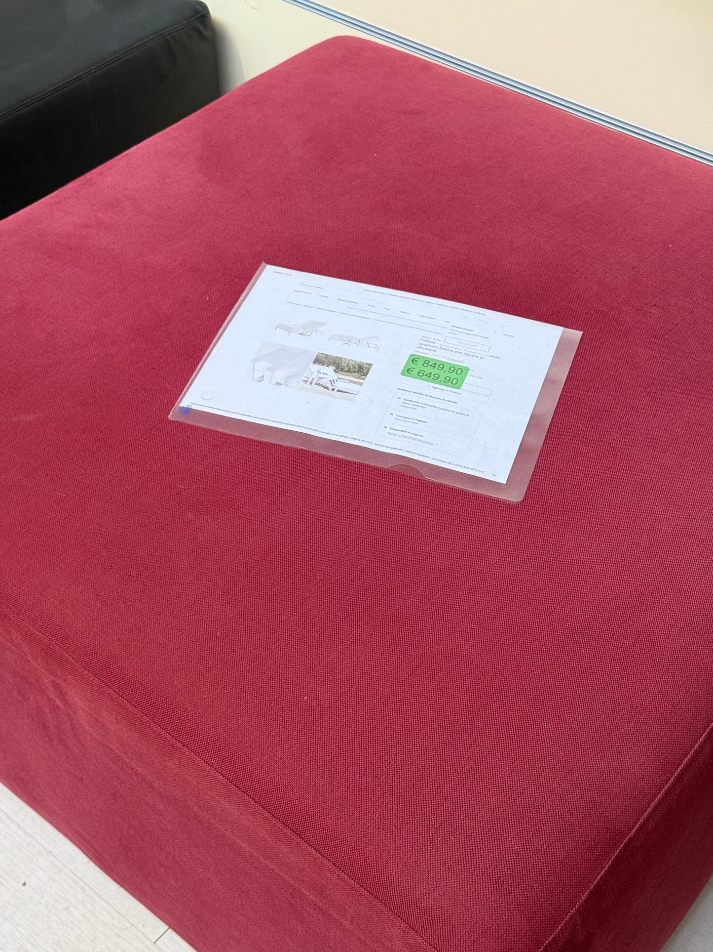 Pouf Grande quadrato design moderna