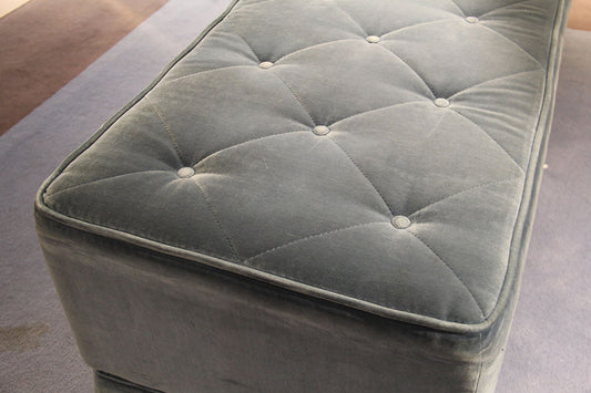 POUF in velluto blu 120x46x52