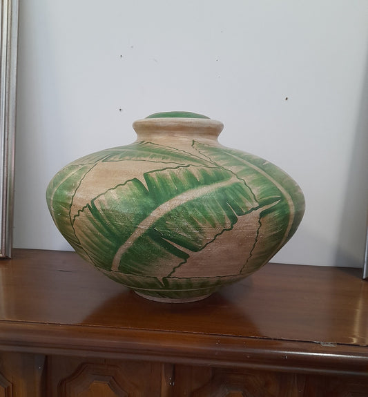 VASO DECORATIVO - Foglie verdi