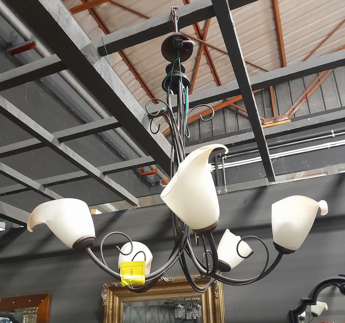 LAMPADARIO - Classico in ferro battuto