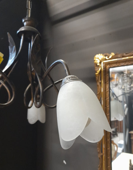 LAMPADARIO - Classico in ferro battuto