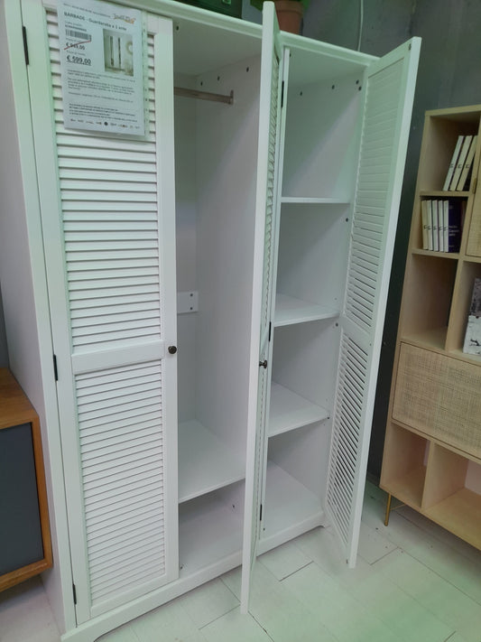 BARBADE - Guardaroba a 3 ante bianco