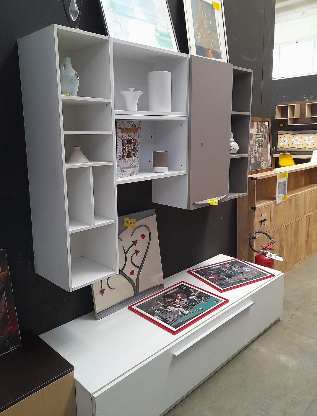 MOBILE soggiorno bianco/tortora