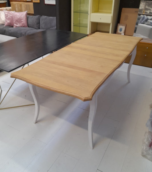 VERSAILLES - Tavolo in mango bianco allungabile 8 a 10 persone