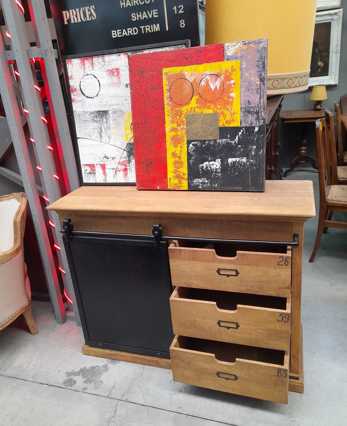 GERMAIN - Credenza in legno di mango