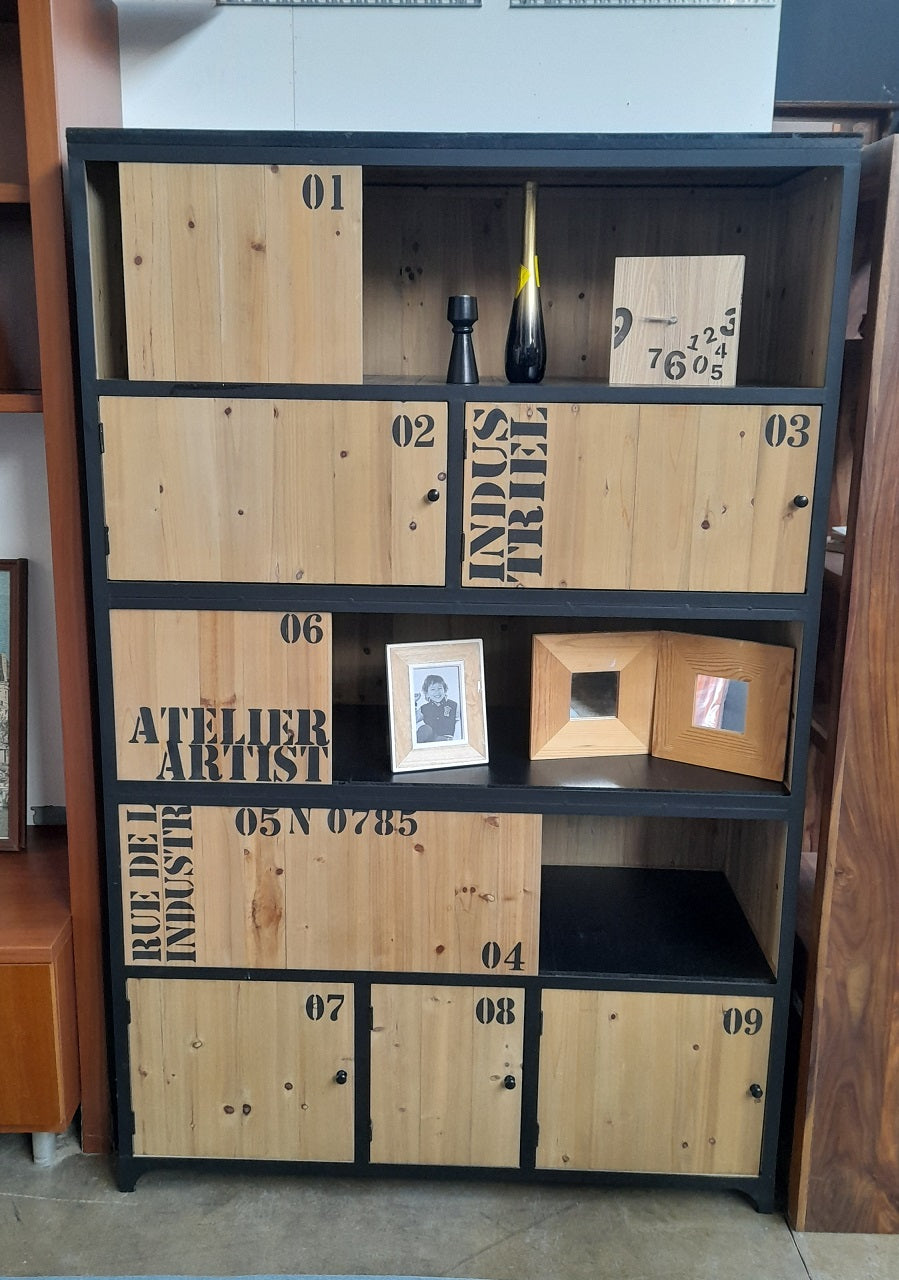 DOCKS - Libreria industrale a 5 ante