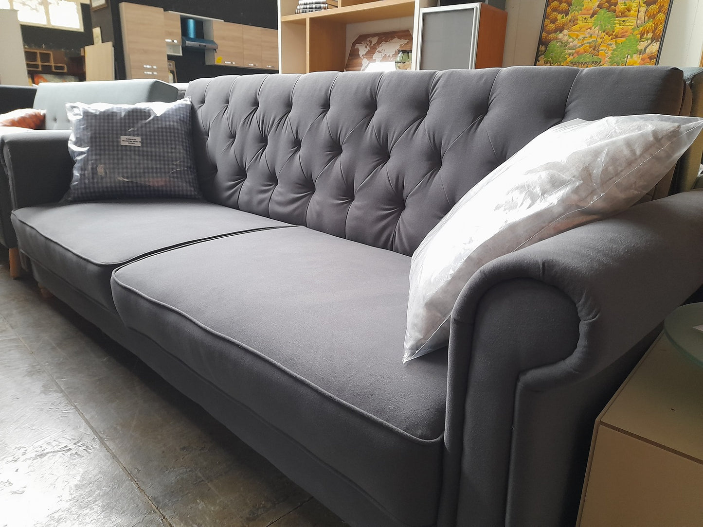 LISE - Divano letto grigio antracite