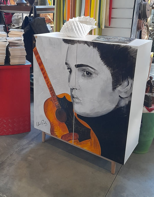 ELVIS - Mobiletto dipinto a mano