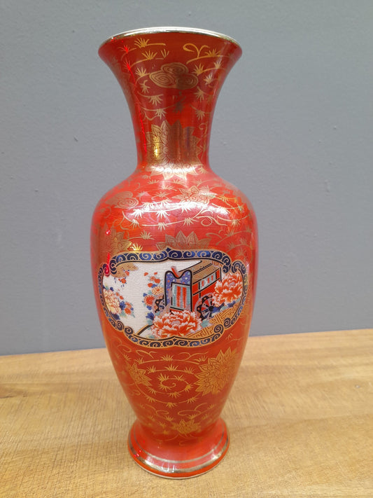 KUTANI Red Flower vaso decorativo