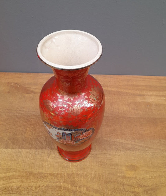 KUTANI Red Flower vaso decorativo