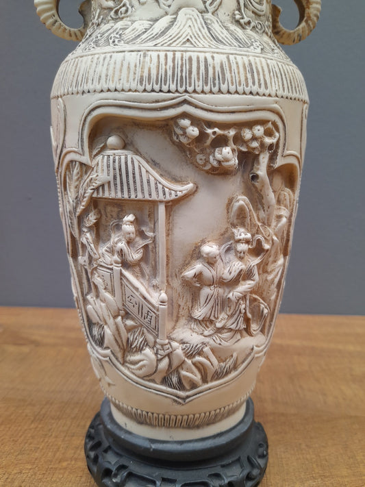 VASO Elephant intagliato