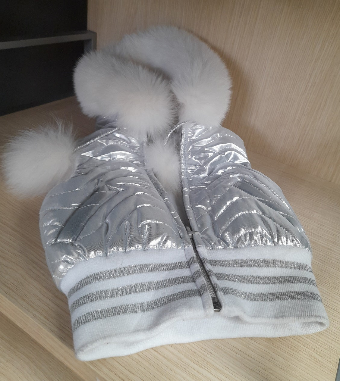 MICROBE smanicato con pelo bambina