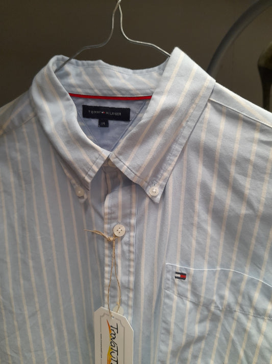 TOMMY HILFIGER camicia azzurra ragazzo