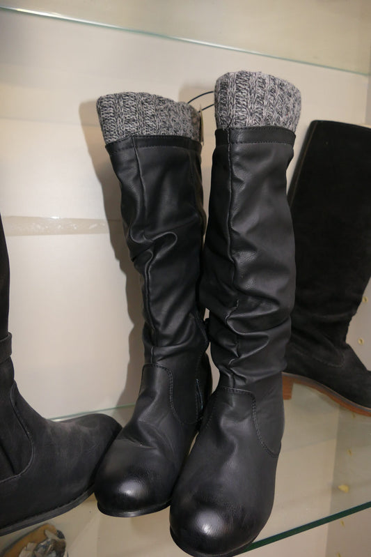 STIVALE DONNA - Ecopelle nera