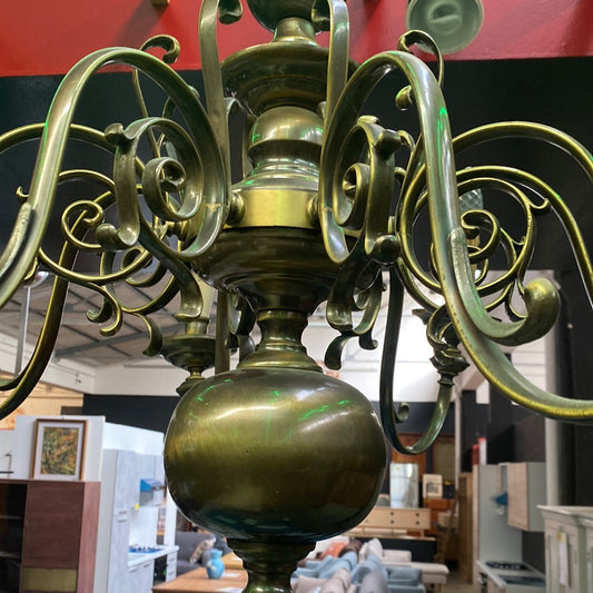 LAMPADARIO ottone 7 luci