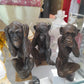 3 scimmie in ottone