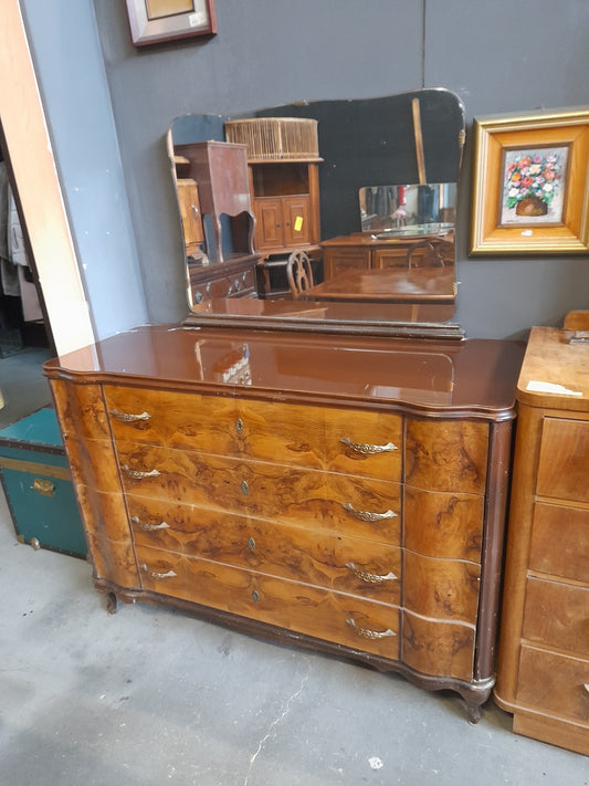 COMO' in radica con specchio