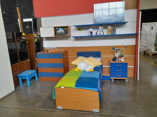 CAMERETTA componibile blu