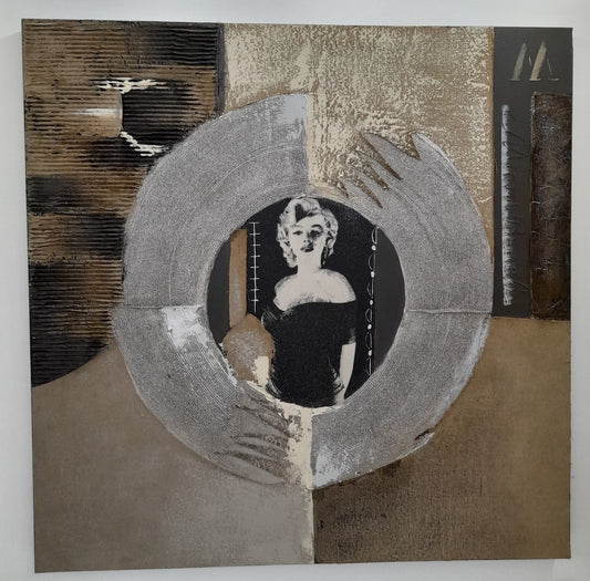 CANVAS Marilin Monroe black&gold