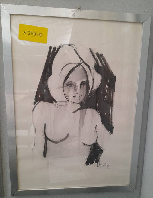 QUADRO Mezzo busto di donna