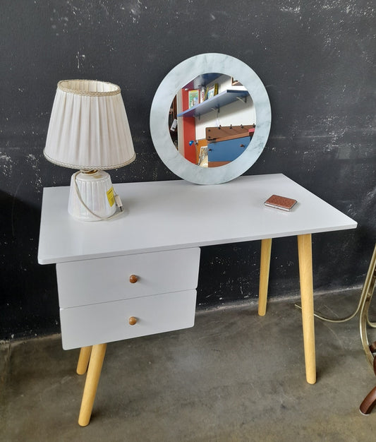 SCRIVANIA bianca con 2 cassetti