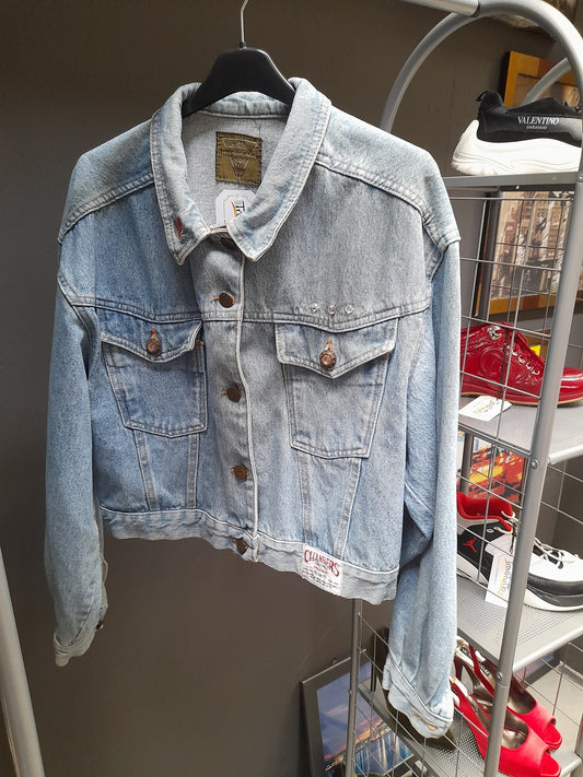 LANDFORM giacca jeans ricamata