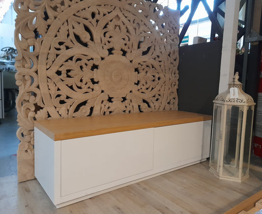 AUSTRAL - Porta TV 2 ante bianco