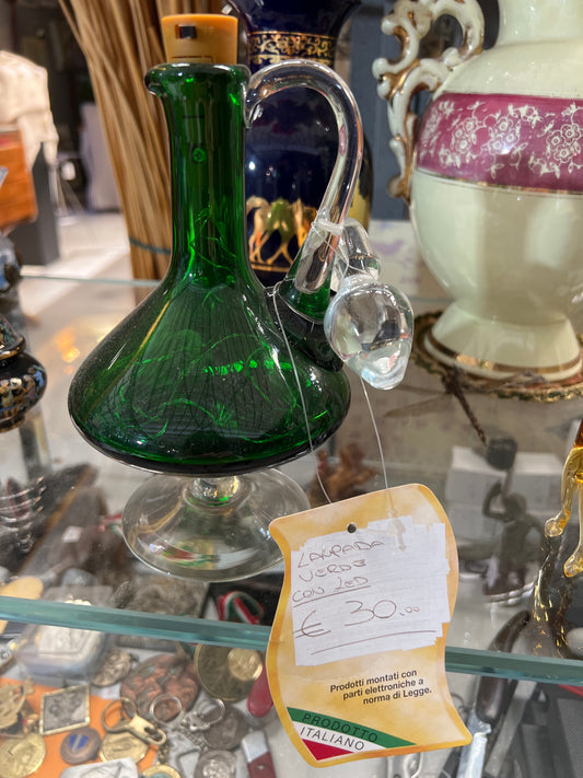 Lampada verde vetro