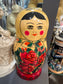 Splendida Matrioska Tradizionale Russa con Motivo Floreale