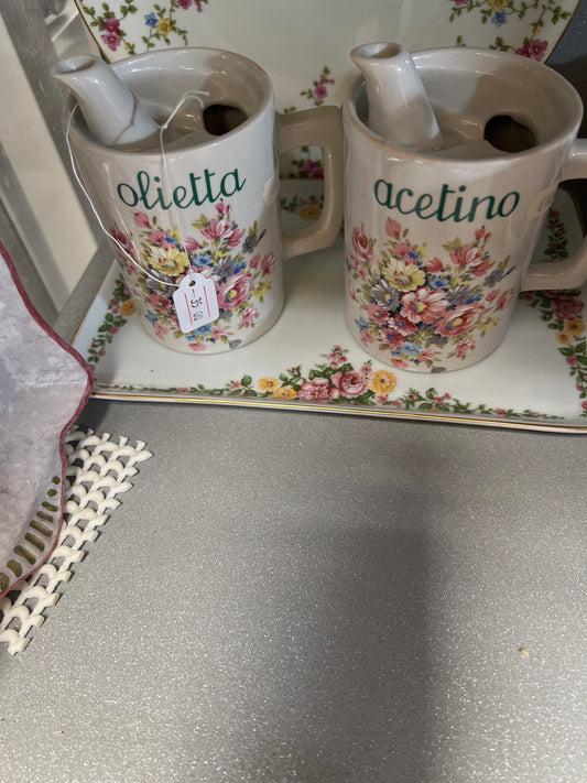 Set olio/aceto Ceramica storica
