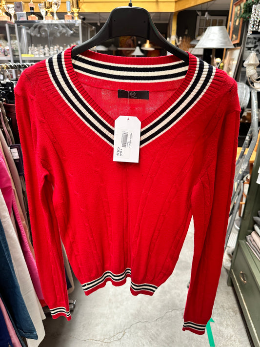Maglia rossa a righe