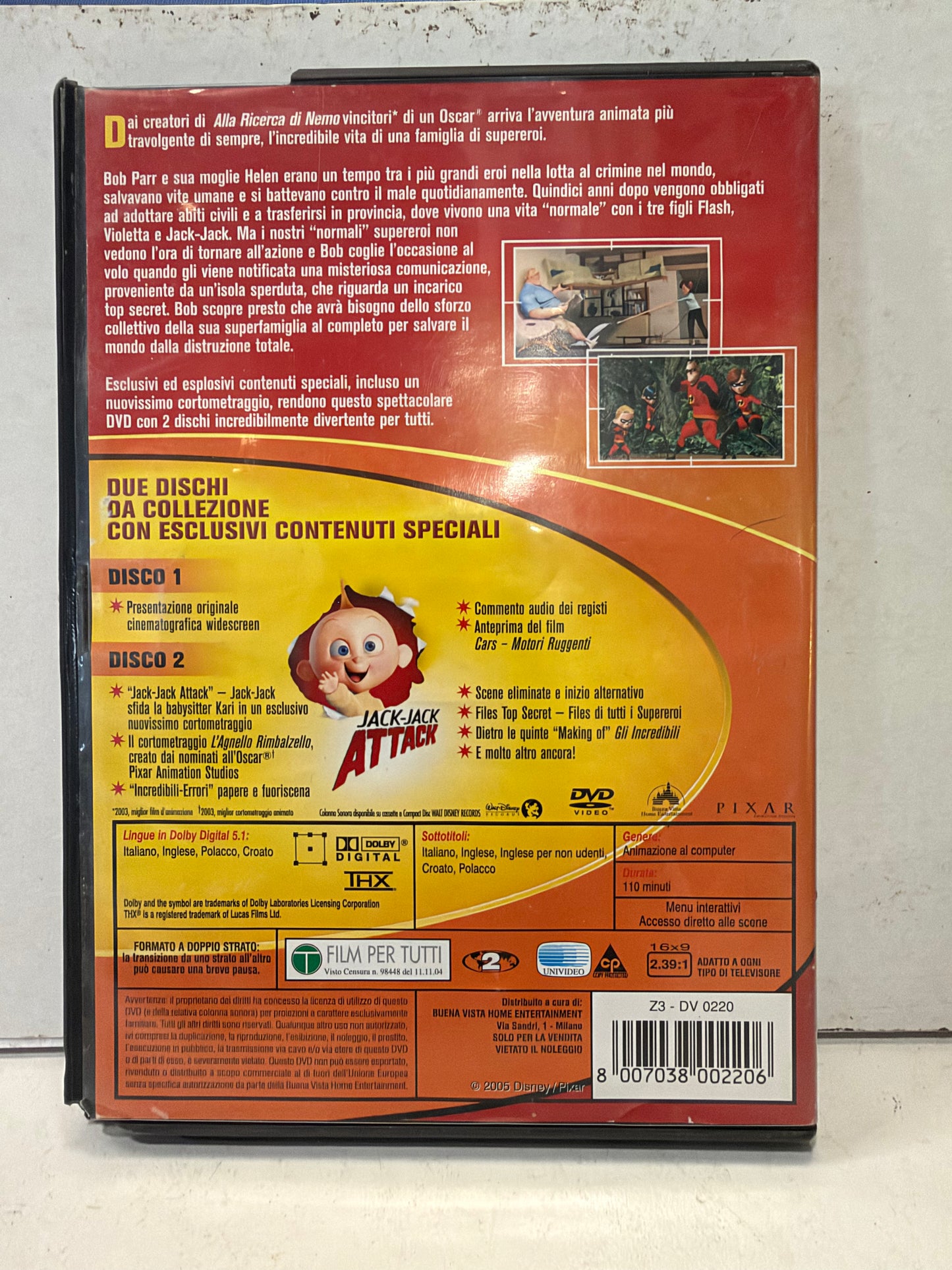 Gli Incredibili – Edizione 2 Dischi da Collezione | DVD Disney Pixar Italiano