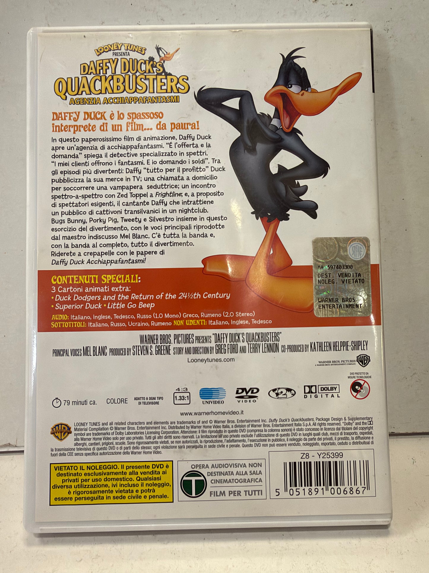 Daffy Duck’s Quackbusters – Agenzia Acchiappafantasmi | DVD Warner Bros. Looney Tunes
