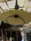 Lampadario saliscendi giallo yellow vintage.