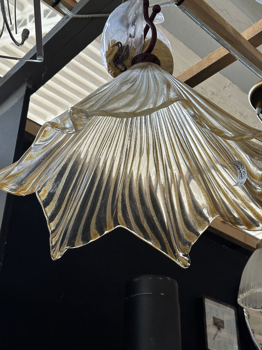Lampada a sospensione Wave in vetro di Murano