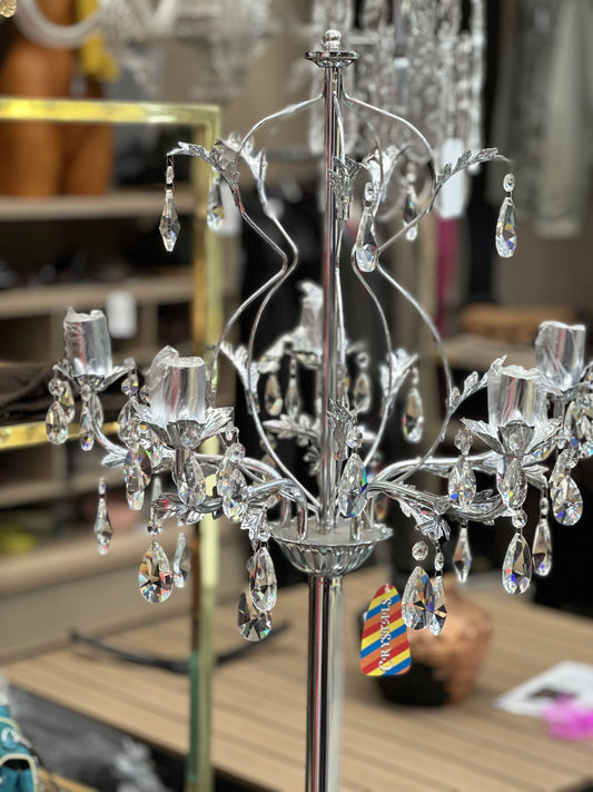 Crystal Chandelier Floor Lamp