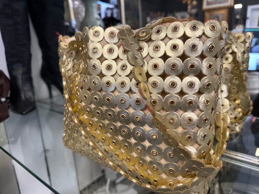 BORSA A SPALLA COLOR ORO