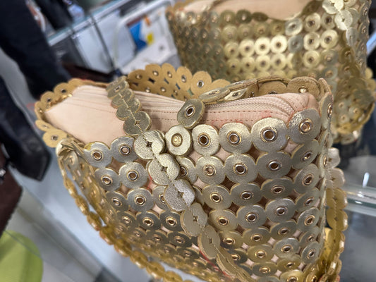 BORSA A SPALLA COLOR ORO