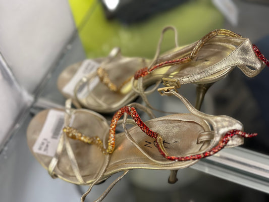 Scarpe Serpente color oro